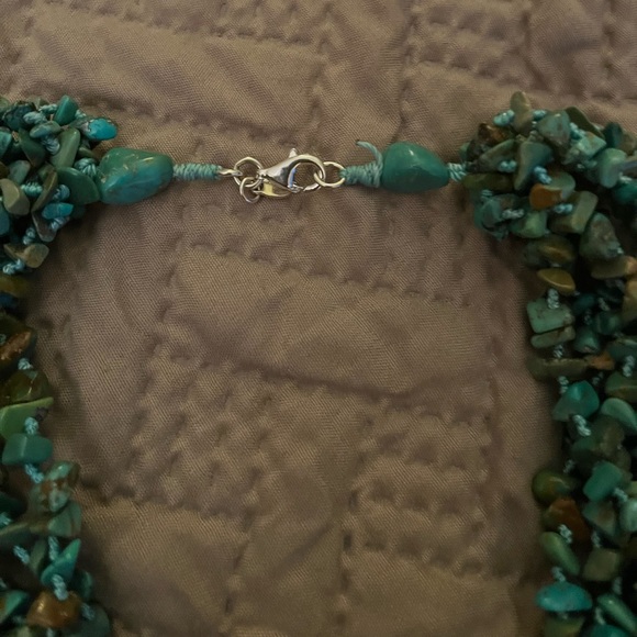 Pre-loved Genuine 10 strand Turquoise Necklace - Picture 4 of 4